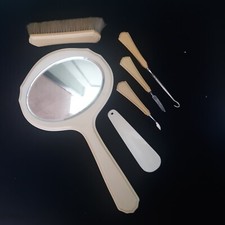 Vintage Celluloid Six Piece Vanity Dresser Set