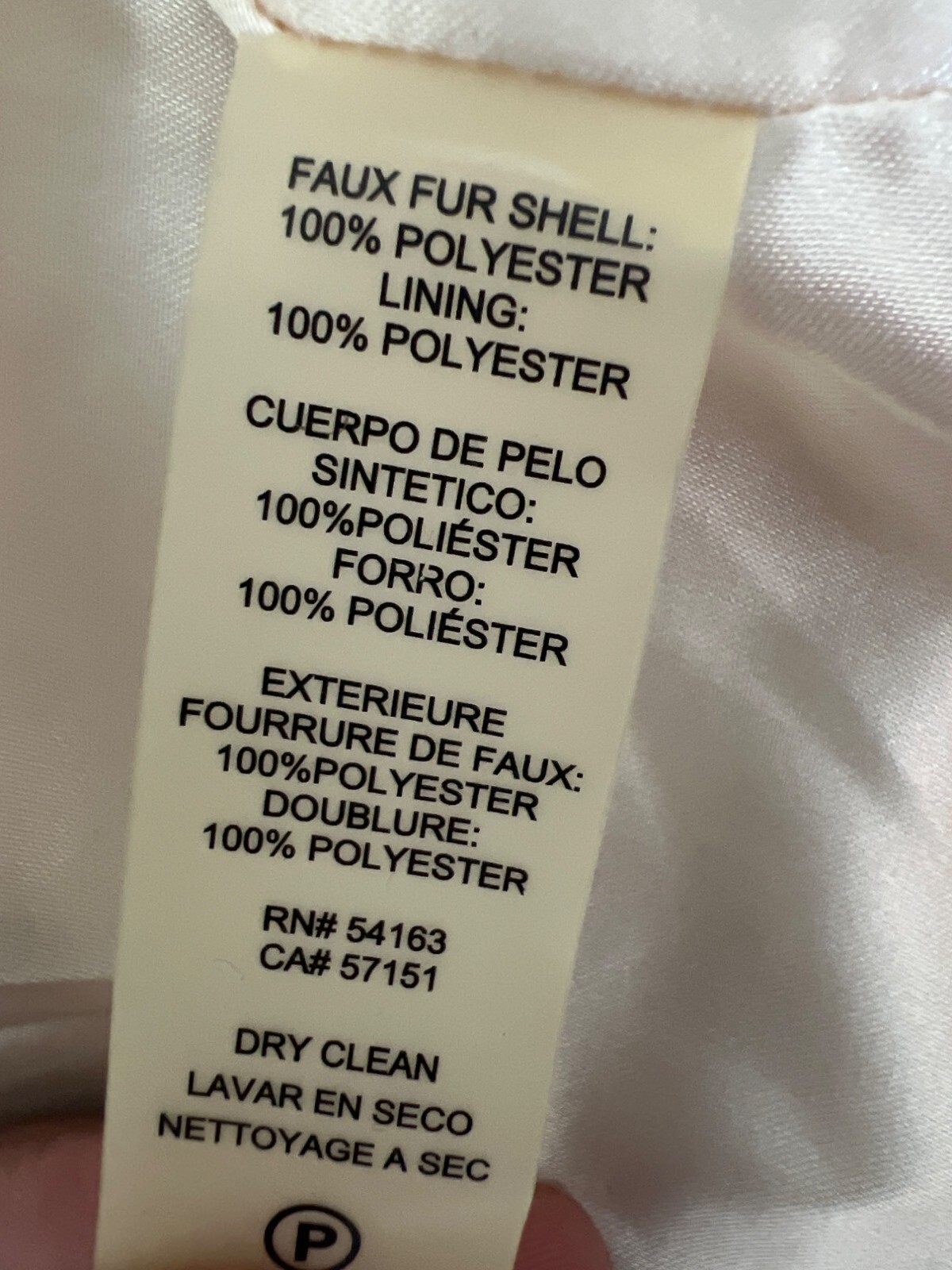 Calvin Klein Faux Fur Vest - Size XL - NWT - Cream White - MSRP $109.50 thumbnail 5