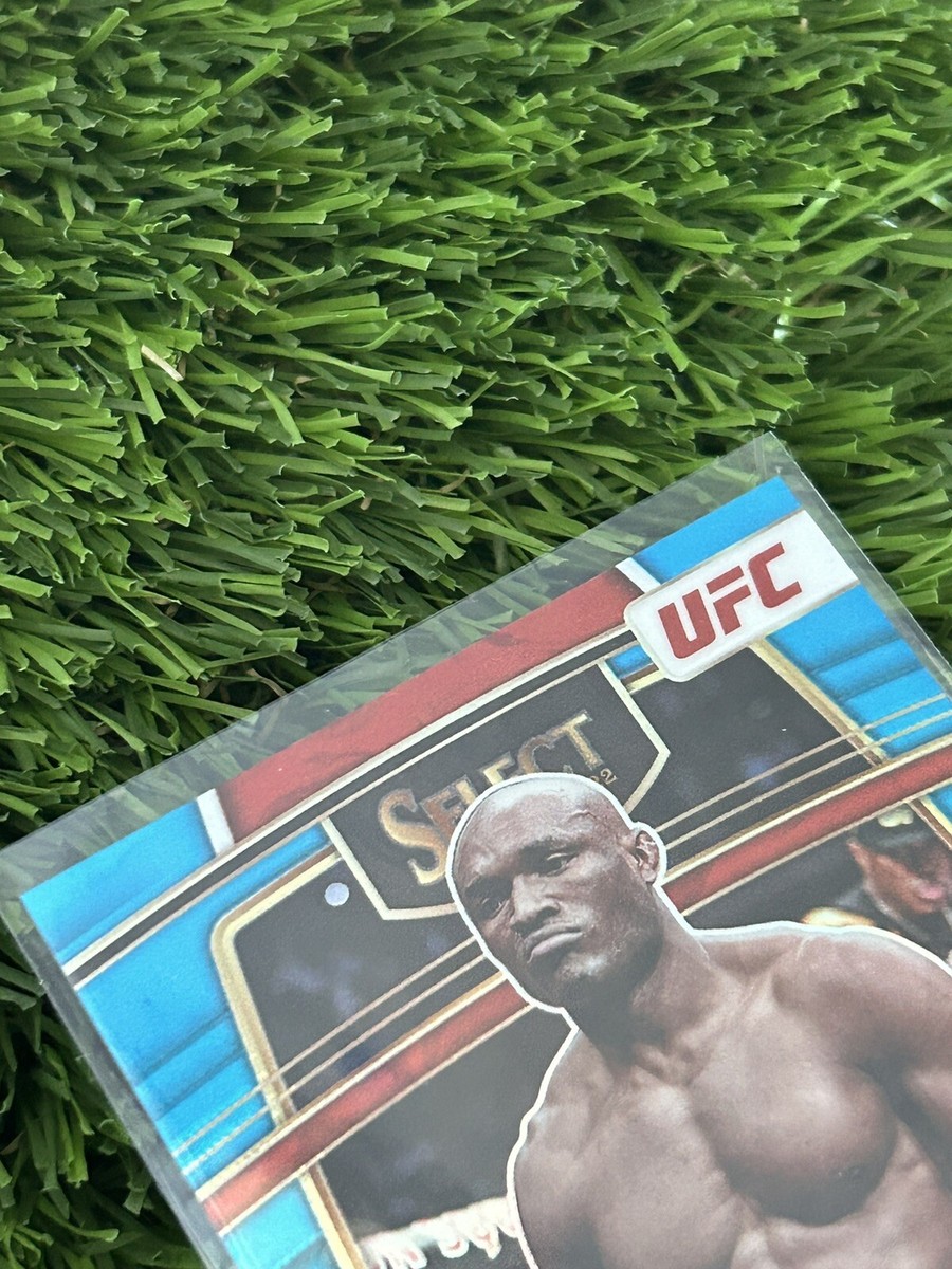 KAMARU USMAN UFC SELECT 22 BLUE REFRACTOR CARD MINT