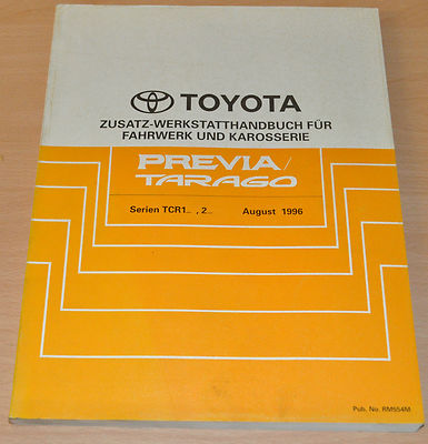 TOYOTA Previa Tarago TCR10 11 20 21 Fahrwerk Karosserie 1996 Werkstatthandbuch