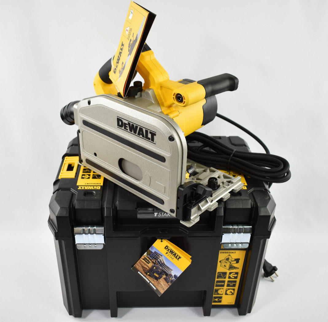 DEWALT DWS520KTR 59mm TAUCHKREISSÄGE SET FÜHRUNGSSCHIENE Tauchsäge  TsTAK BOX