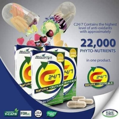 C24/7 Natura-Ceuticals Food supplements with 30 Capsules of AIM