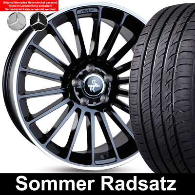 19'' ABE Keskin KT15 Sommerräder Black 225/35 Reifen für MB E-Klasse Coupe 207