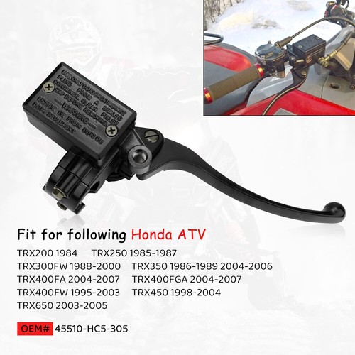 Front Brake Master Cylinder for Honda TRX350 TRX300FW TRX400FA/FGA/FW TRX450/650 - Picture 3 of 11