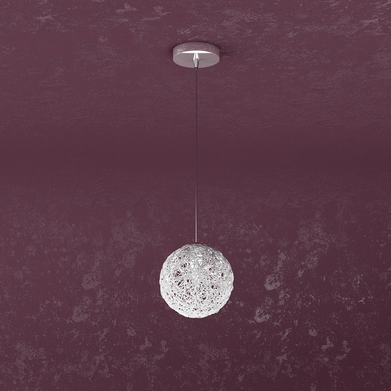 LAMPADARIO MODERNA CON GOMITOLI INTRECCIATI A 1 LUCE TPL 0446