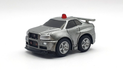 Choro Q NISSAN SKYLINE GT-R R34 POLICE GREY Penny Racer toy car | eBay