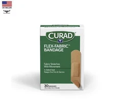 Curad Flex-Fabric,  3/4 Inches X 3 Inches bandages, 30 count