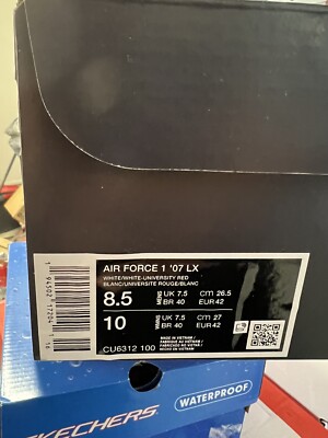 Nike Air Force 1 '07 LX Low Rose White Men's Size 8.5
