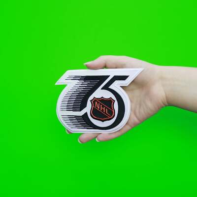 National Hockey League NHL 75th Anniversary Jersey Sleeve Logo