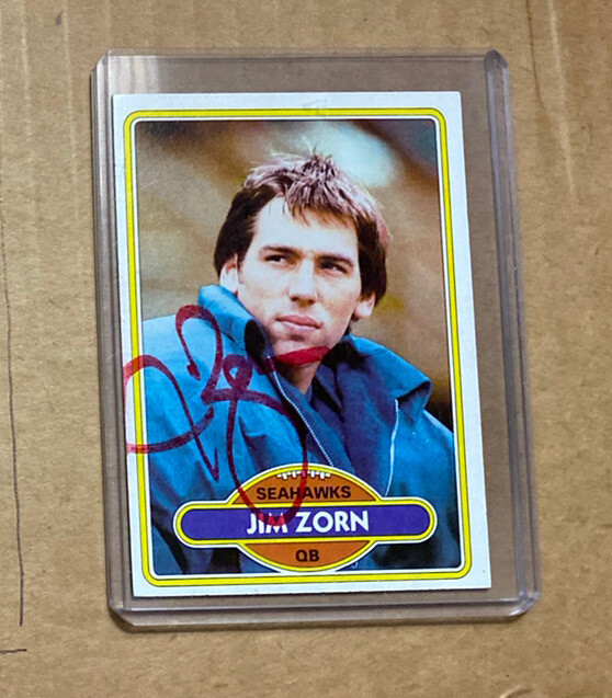 1980 Topps Jim Zorn #20 Autographed Seattle Seahawks | eBay