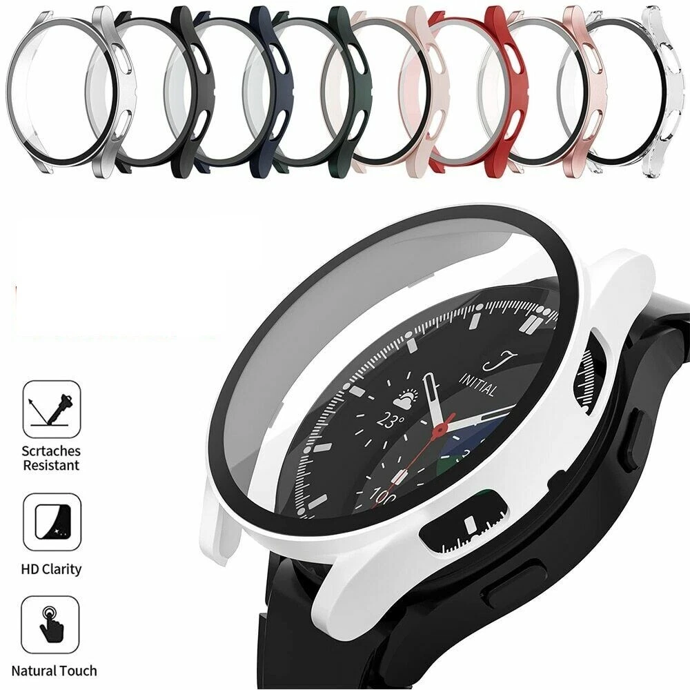 5+5 Pack] Galaxy Watch 6 Screen Protector Case 44mm,Samsung Galaxy Watch 6  44mm Accessories 