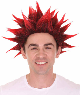 Bang Bang Red Spike Perücke Halloween Cosplay Super Siah Rock Party Kostüm HM-020A