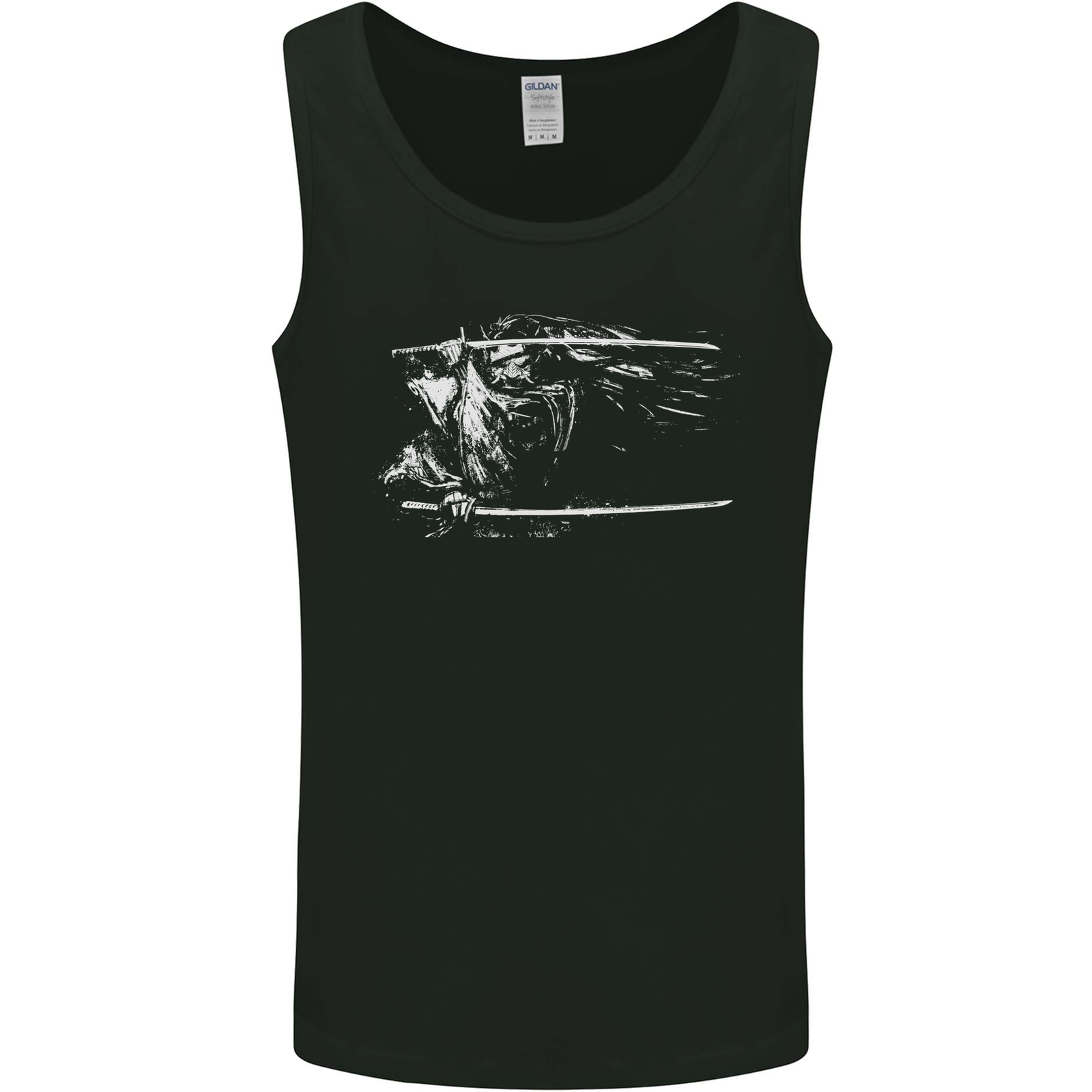 Samurai Sword Silhouette Mens Vest Tank Top