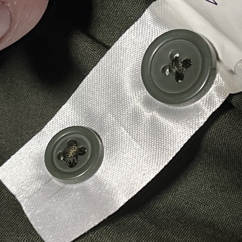 Free Assembly Herren Langarm Militär Hemd Button Down Beige Größe 2X Neu - Bild 23 von 24