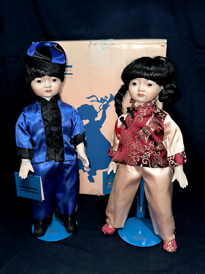 MYD MARIAN YOU DESIGNS PORCELAIN ASIAN BOY GIRL DOLLS 14