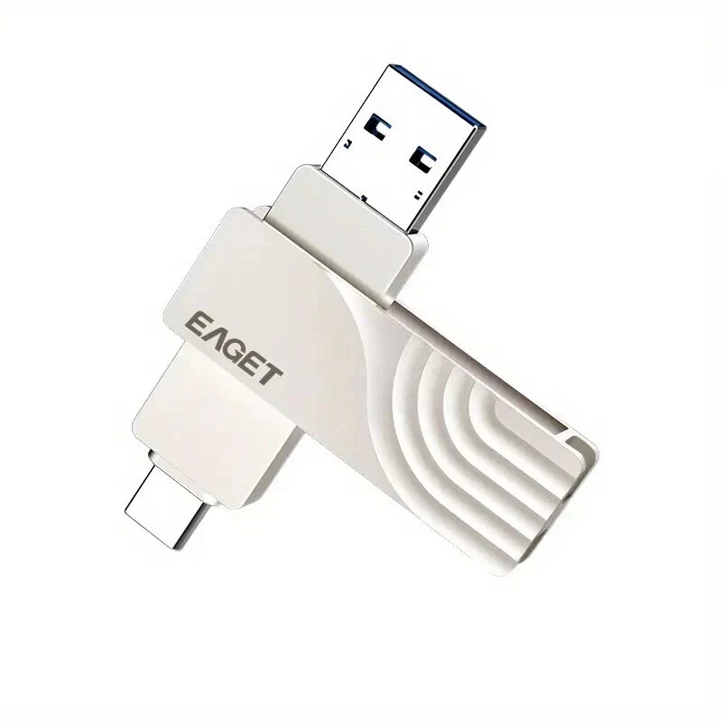 EAGET Type C USB 3.2 High Speed 2-in-1 Flash Drive for iPhone, Android, PC  64GB - Image 4 of 4