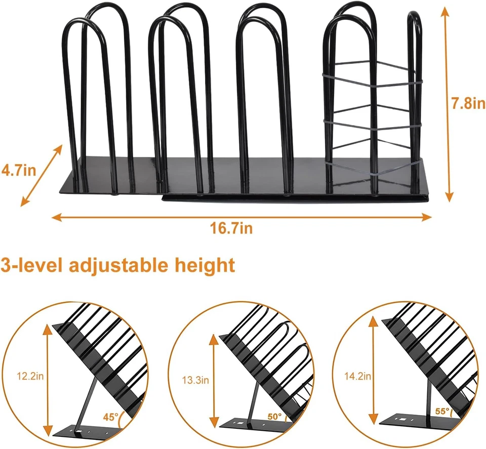Dispensador de tazas de café, soporte de taza y tapa de metal ajustable de 4 compartimentos, café Foto 2 de 4