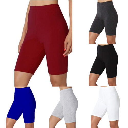 Leggings Capri Doux Et Extensibles Pour Femmes Pantalon Court Taille Haute . - Photo 1/20