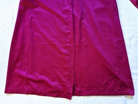 Bright pink purple lace 90's 80's Y2K long elegant retro sexy satin kimono robe 