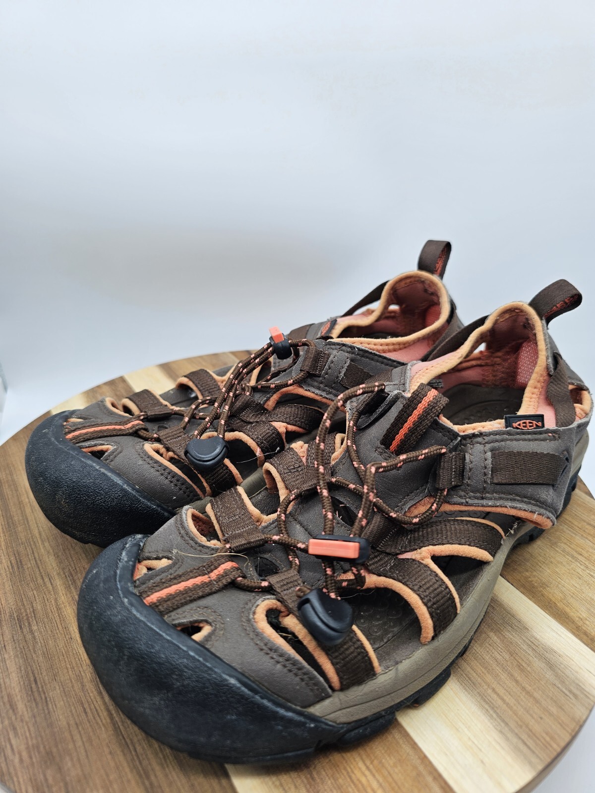 Scarpe sandali Keen Whisper donna taglia 7 marroni pesca impermeabili escursionismo pesca