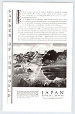 1930 PRE-GUERRA MUNDIAL SEGUNDA OFICINA DE TURISMO DE JAPÓN 6,5"X10" revista anuncio años 30 M437
