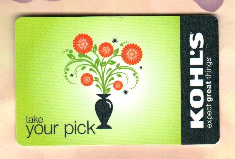 KOHL'S Take Your Pick, Flowers in a Vase ( 2008 ) Gift Card ( $0