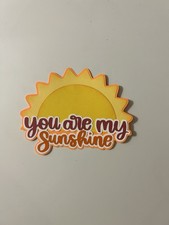 You are my Sunshine Sun Handmade Scrapbook Title Paper Pieced Die Cut