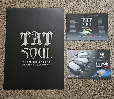 2010 TATSoul Tattoo Supply Equipment Catalog Folder Envy Needles Vintage Promo