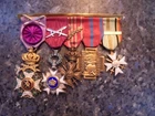 beautiful lot of 2 Belgian medal bar ww1.