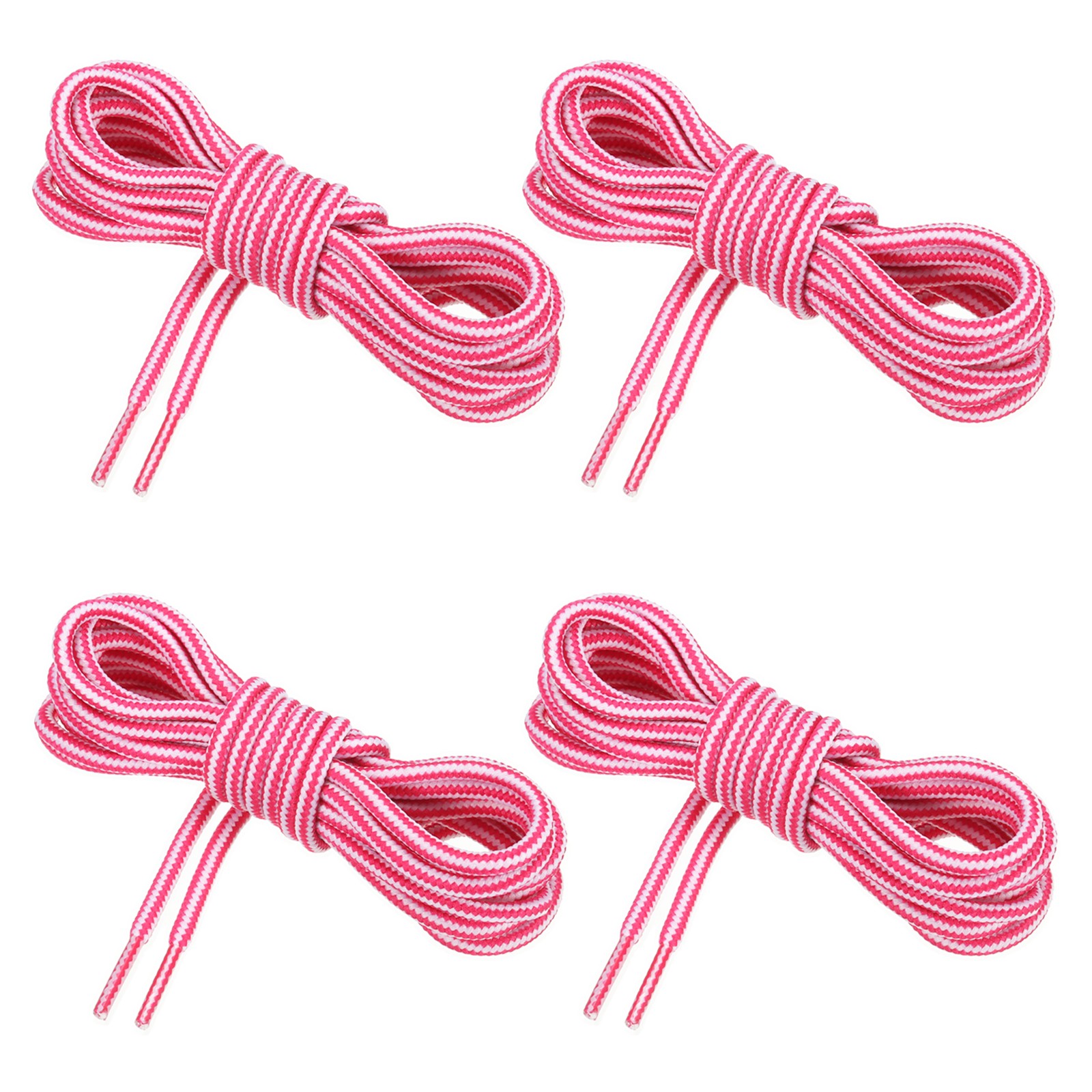 APL 4 paia di lacci per stivali rotondi 47 2 x 5 32 pollici bianco rosso