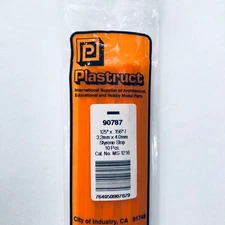 Plastruct 90787 Styrene Rectangle Strip 1/8"x 5/32"x 10" (10)