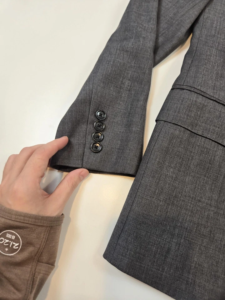 J Crew Ладлоу Blazer мужской 34S серый 100% шерсти Tollegno 1900 Италии костюм куртка - Изображение 2 из 4