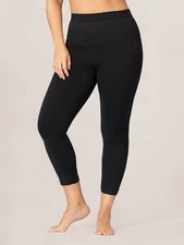 Shapermint Empetua Daily Flaunt Mid Waist Shaping Capri Sz Large Black 42024