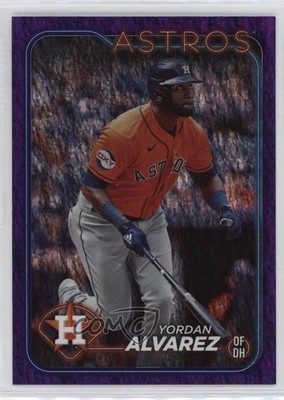 2024 Topps Series 1 Purple Holofoil 764/799 Yordan Alvarez #273 16m5