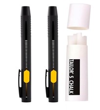 Heat Erasable Fabric Marking Pen Set, 2 Pens with 20 Refills, for Sewing, Qui...