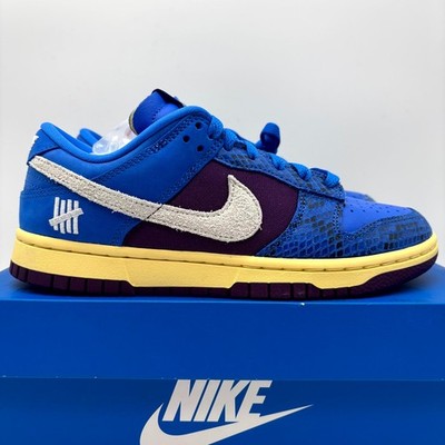 Nike Dunk Low SP Blue Undefeated 5 On It Dunk Vs. AF1 Shoes 5.5 Mens DH6508-400