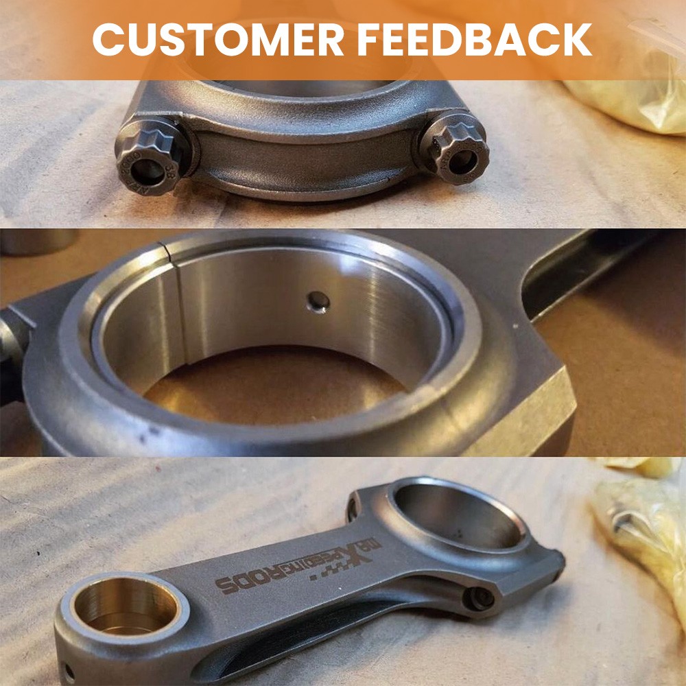 H-Beam Connecting Rods for Ford XFlow Lotus twincam BDA BDG 5.23 Narrow Journal