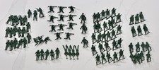 Vintage Green Plastic Army Men Lot Of 88. 12 different positions