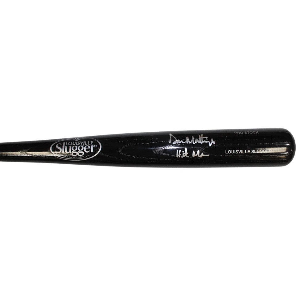 Don Mattingly Autographed New York Yankees LS Bat Hit Man Insc Beckett 59160 - Image 4 of 4