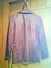 Vintage 1970s Burgundy Leather Blazer Jacket, Martingale Back, Retro Boho, Size