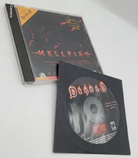 Diablo + Hellfire Expansion PC CD-ROM Blizzard Sierra 1996 1997 Action RPG Set