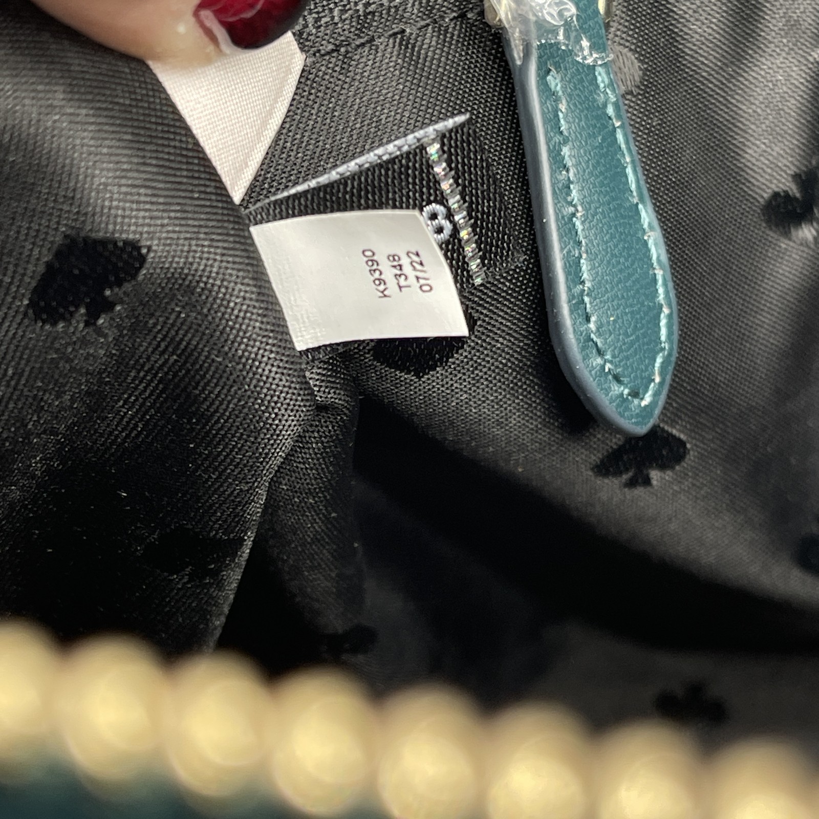 Kate Spade Womens Ella Tote Bag Faux Shearling K9390 Green thumbnail 11