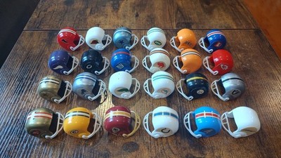 Lot of 24 Vintage 1960-70s NFL/AFL Mini Gumball Football Helmets  VG Condition