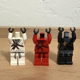 LEGO Ninjago Golden Weapons Kai njo0007, Zane njo0001, and Kendo Cole njo0041.