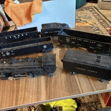 Lionel Train Set 1 Engine And Coal Car 4 Cars See Photos O Gauge