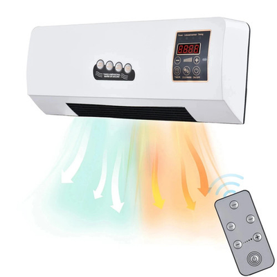 #ad 2 in 1 1800W Wall Mounted Heater Air Conditioner Fan Combo Remote Control Q7S0 $137.90
