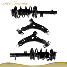 4 Pcs Suspension Complete Strut Spring W Control Arms For 00-04 Ford Focus