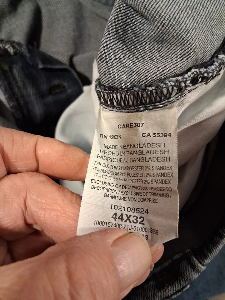 Pantalones de mezclilla Lee Extreme Motion MVP para hombre 34x32 calce relajado azul Foto 3 de 4