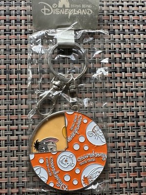 Disney Eeyore Keychain - Hong Kong Disneyland Limited Edition Spinner Pendant 
