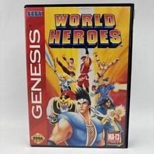 World Heroes CIB Complete Tested Authentic Sega Genesis Game